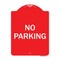 Signmission Designer Series Sign-No Parking, Red & White Heavy-Gauge Aluminum Sign, 24" x 18", RW-1824-9947 A-DES-RW-1824-9947 - alternate 1